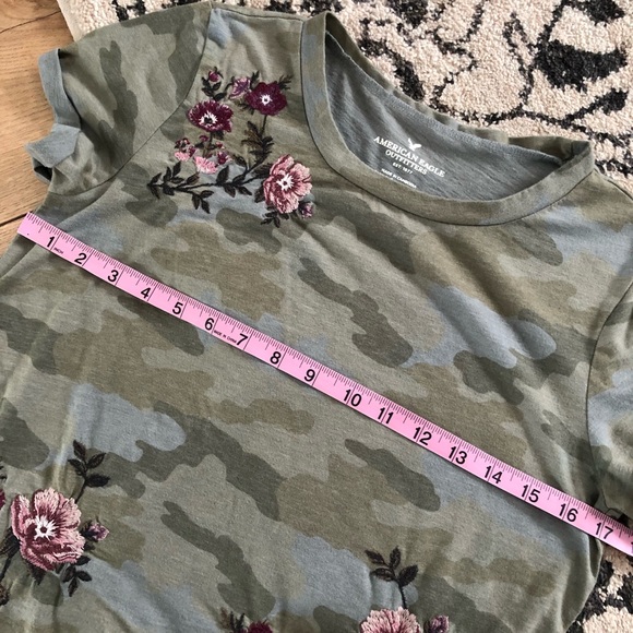 AE camo embroidered t-shirt S - Picture 6 of 8